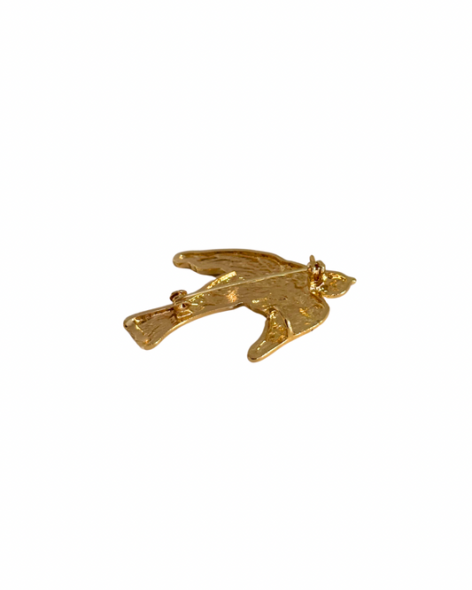 Broche_De_Flamenca_Dorada_Gorrion_Detalle