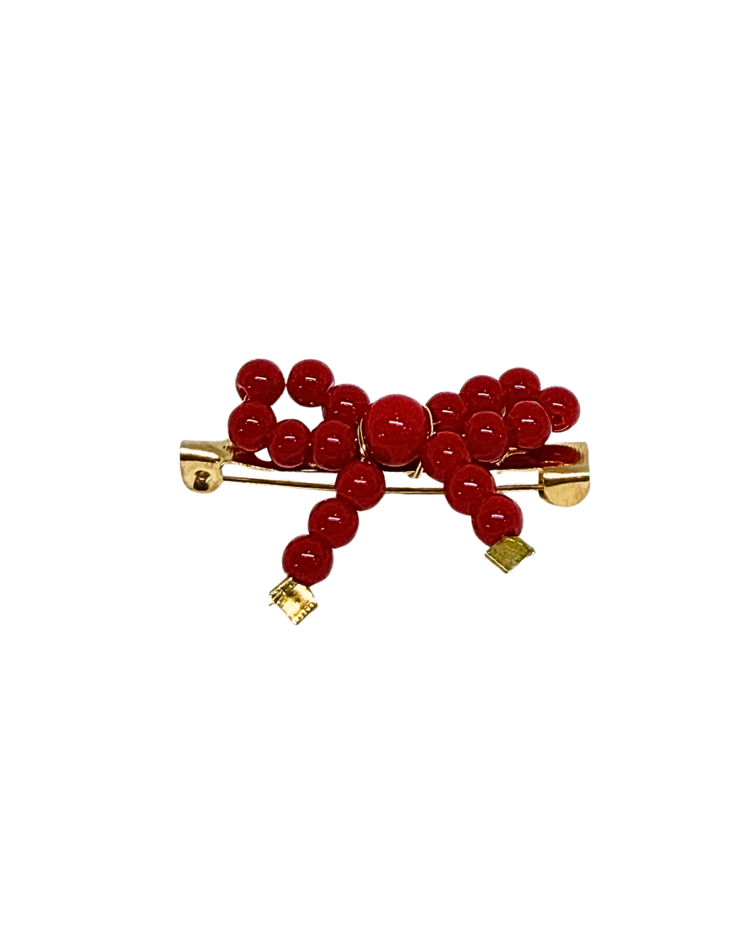 Broche Lazo rojo pequeño