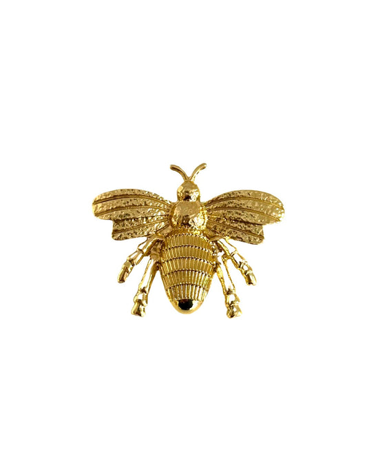 Broche de abeja dorada de flamenca 