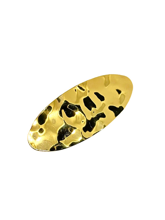Broche de flamenca ovalo dorado