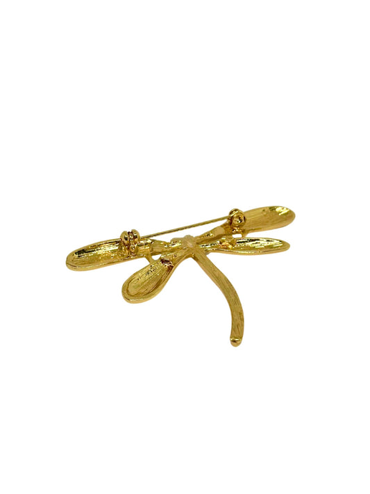 Broche libelula lisa de flamenca detalles