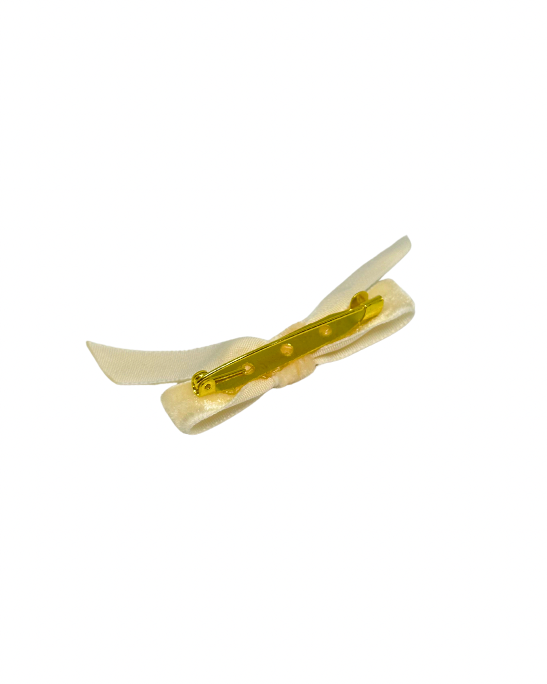 Broche de Flamenca Lazo de Terciopelo Beige