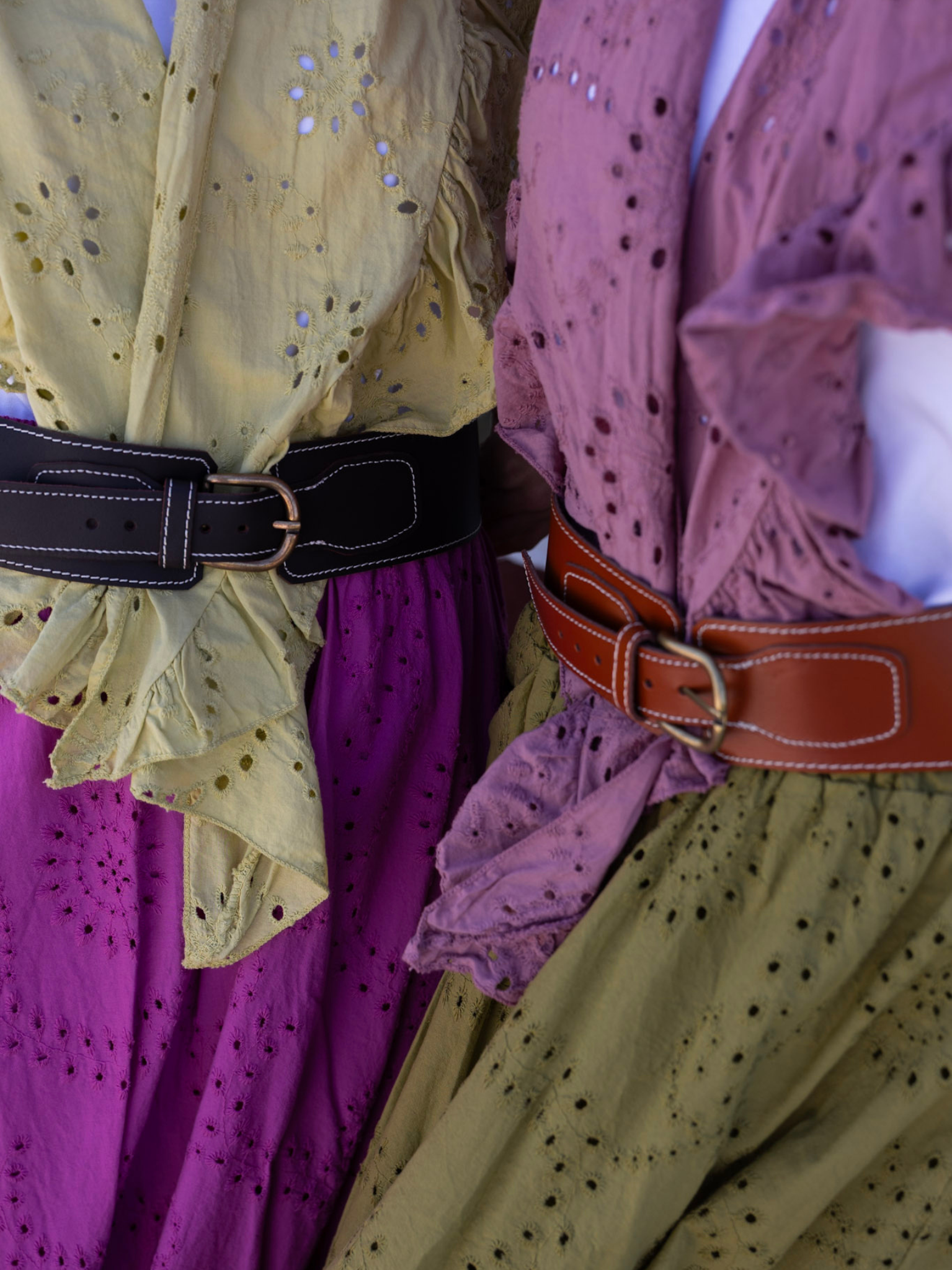 Cinturón Rociero de Cuero Hebilla Delantera