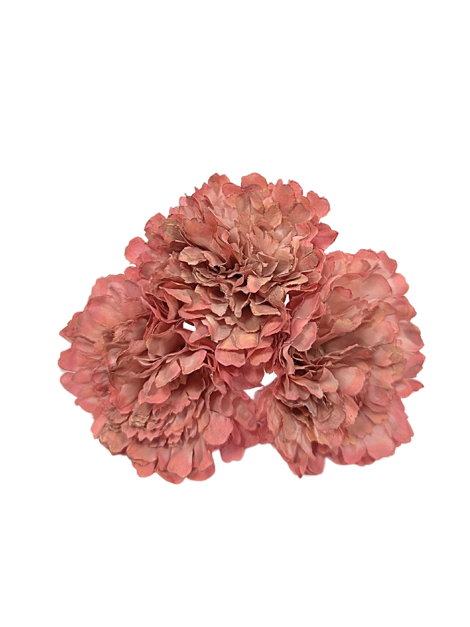 Ramillete de Flamenca Niña Teñido a Mano de Claveles Rosa Claro