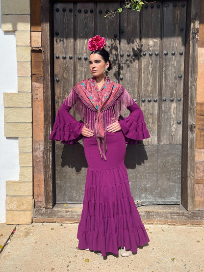 Traje Flamenca Low Cost Canastero Buganvilla