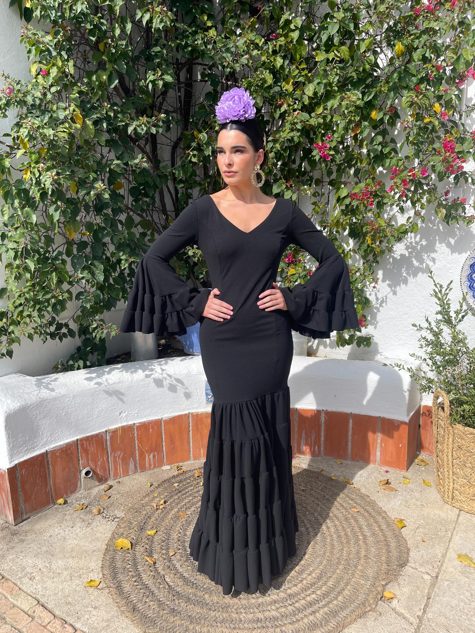 Traje Flamenca Low Cost Canastero Negro