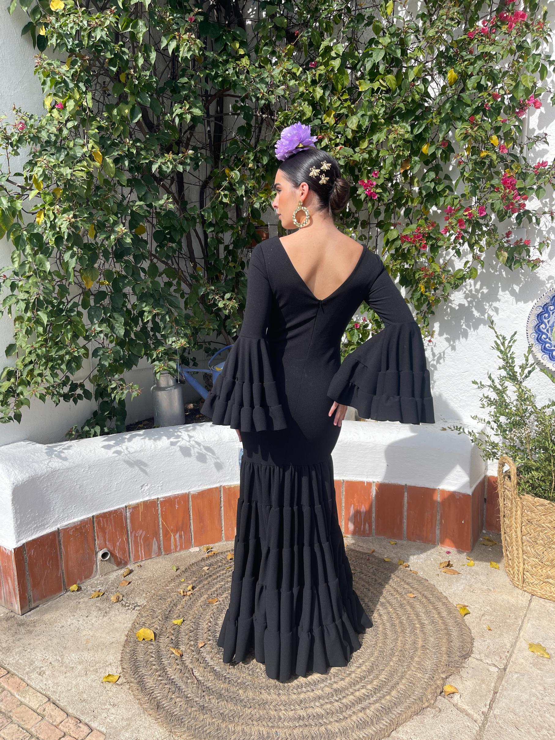 Traje Flamenca Low Cost Canastero Negro