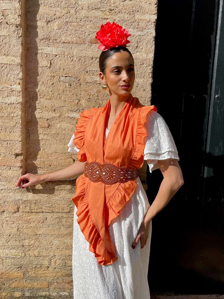 Piquillo de Flamenca Naranja