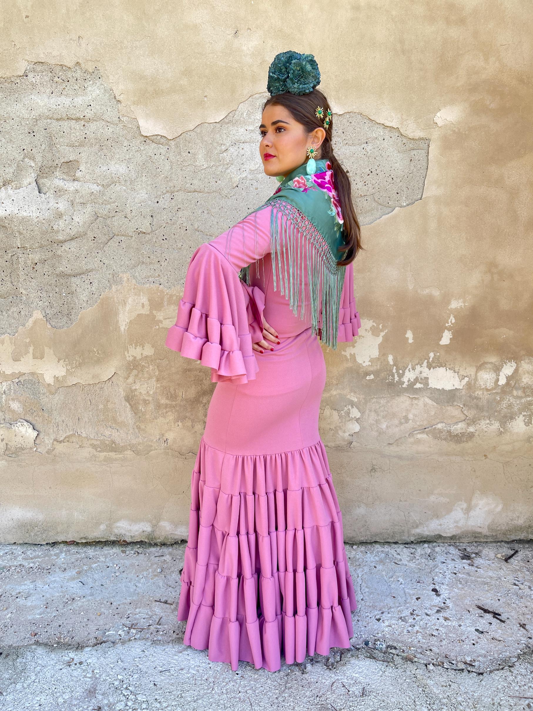 KORALTI Traje Flamenca Low Cost Canastero Rosa maquillaje koralti