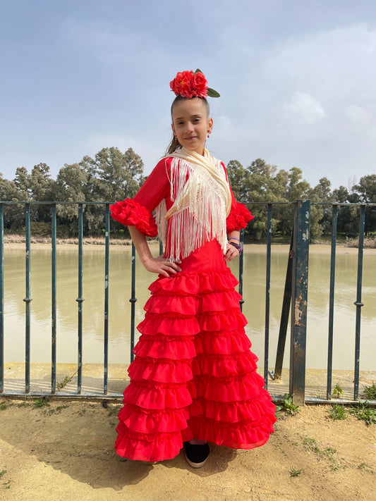 Traje de Flamenca Modelo ESTRELLITA Talla 10