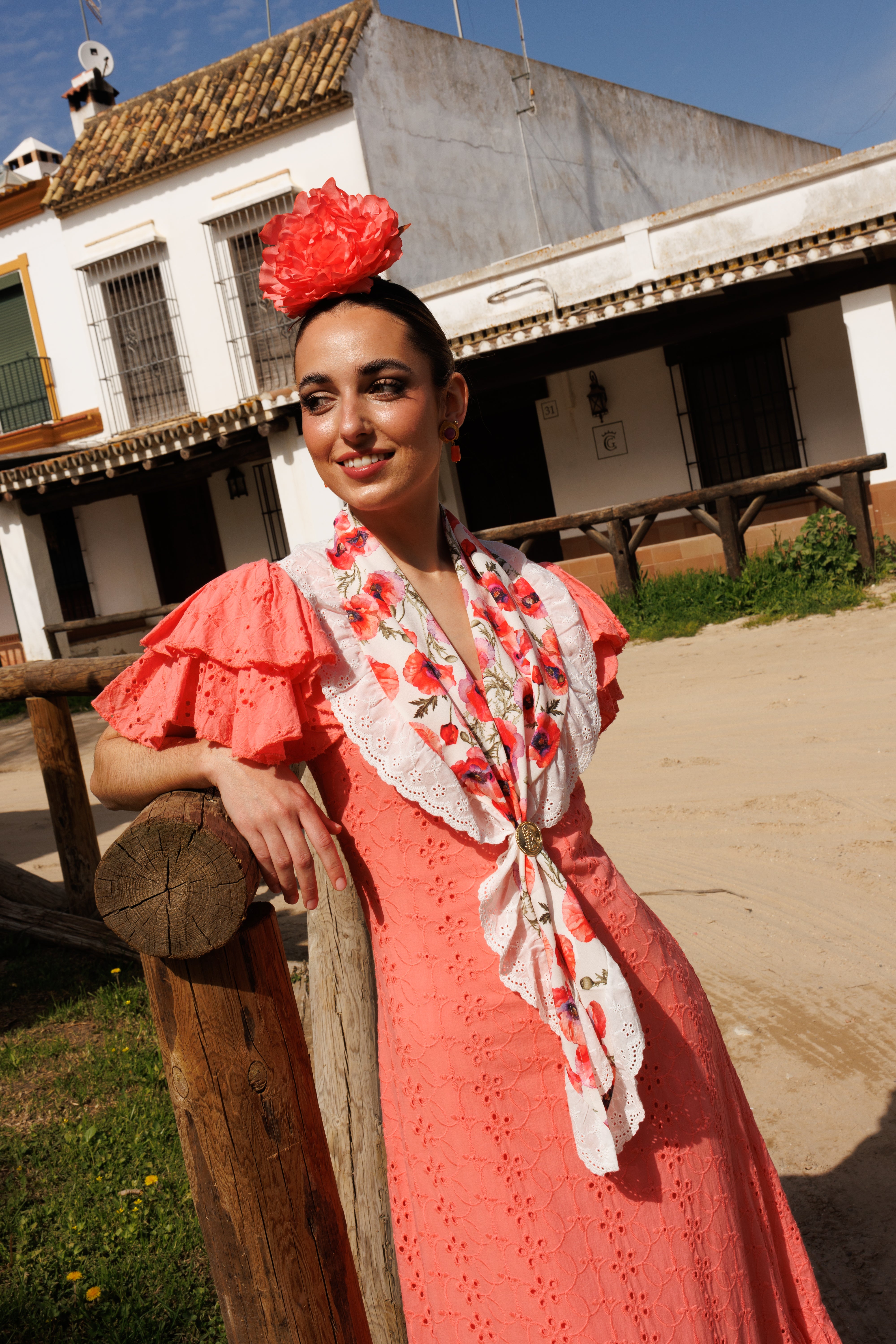 Piquillo de Romería de Amapolas con Tira Bordada