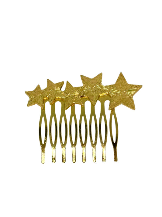 Peinecillo de flamenca mini estrellas doradas