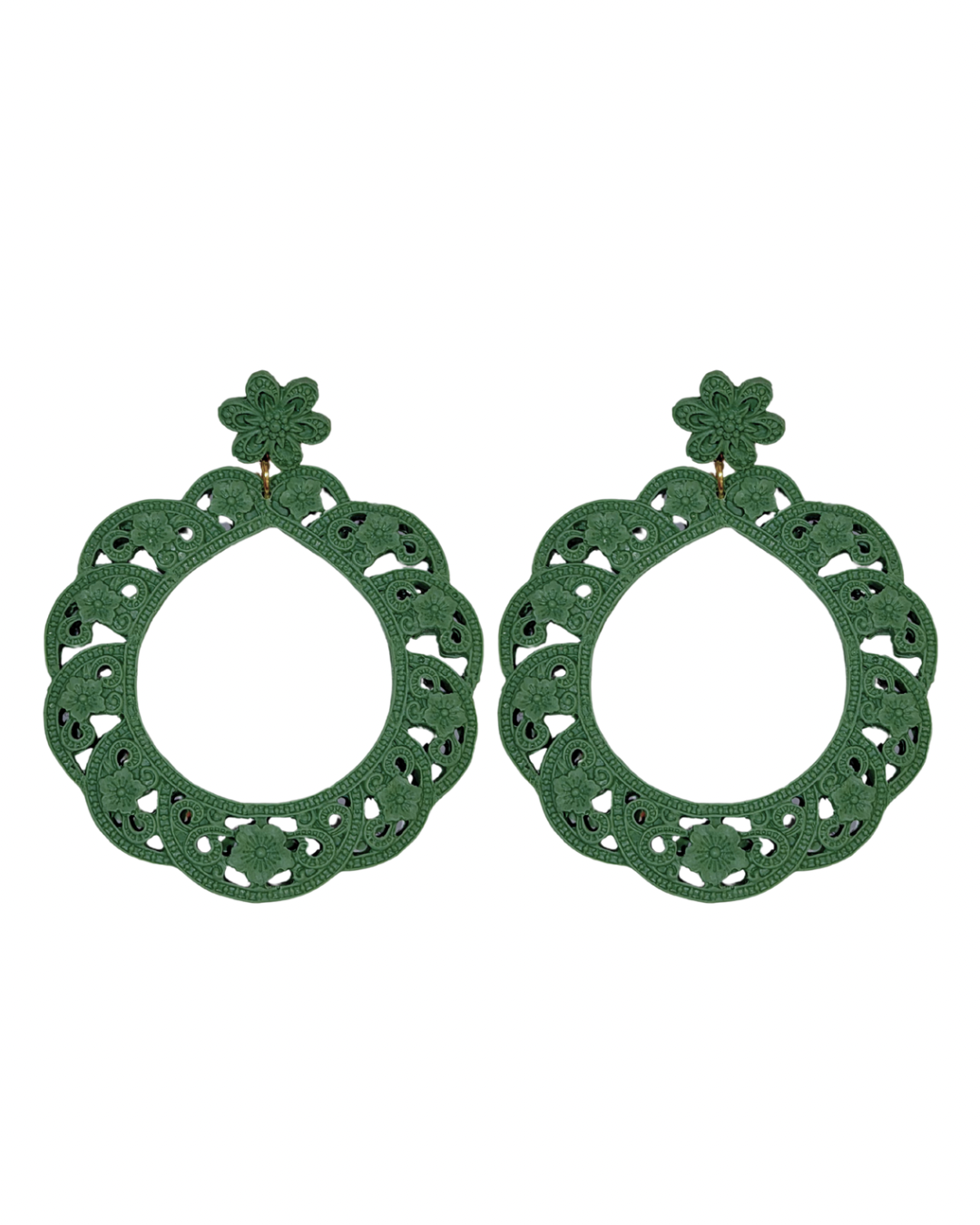 Pendientes de flamenca aros acetato Jabonoso