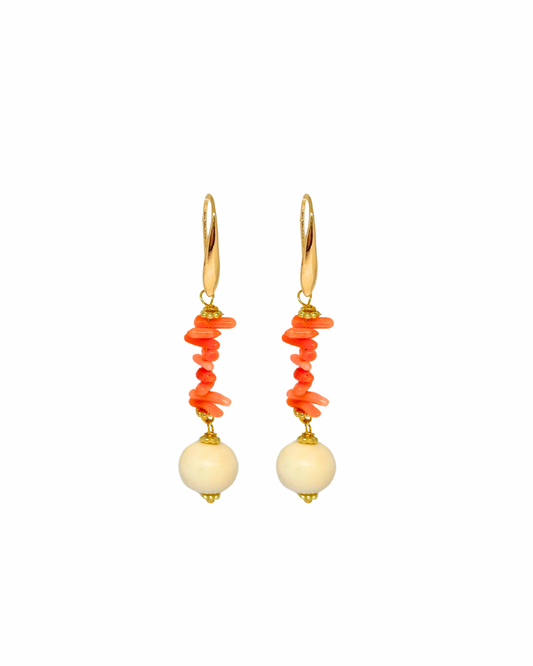 Pendientes de Flamenca oral y hueso