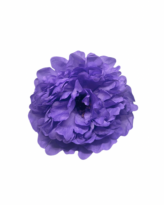 Peonía de Flamenca Teñida a Mano Morada