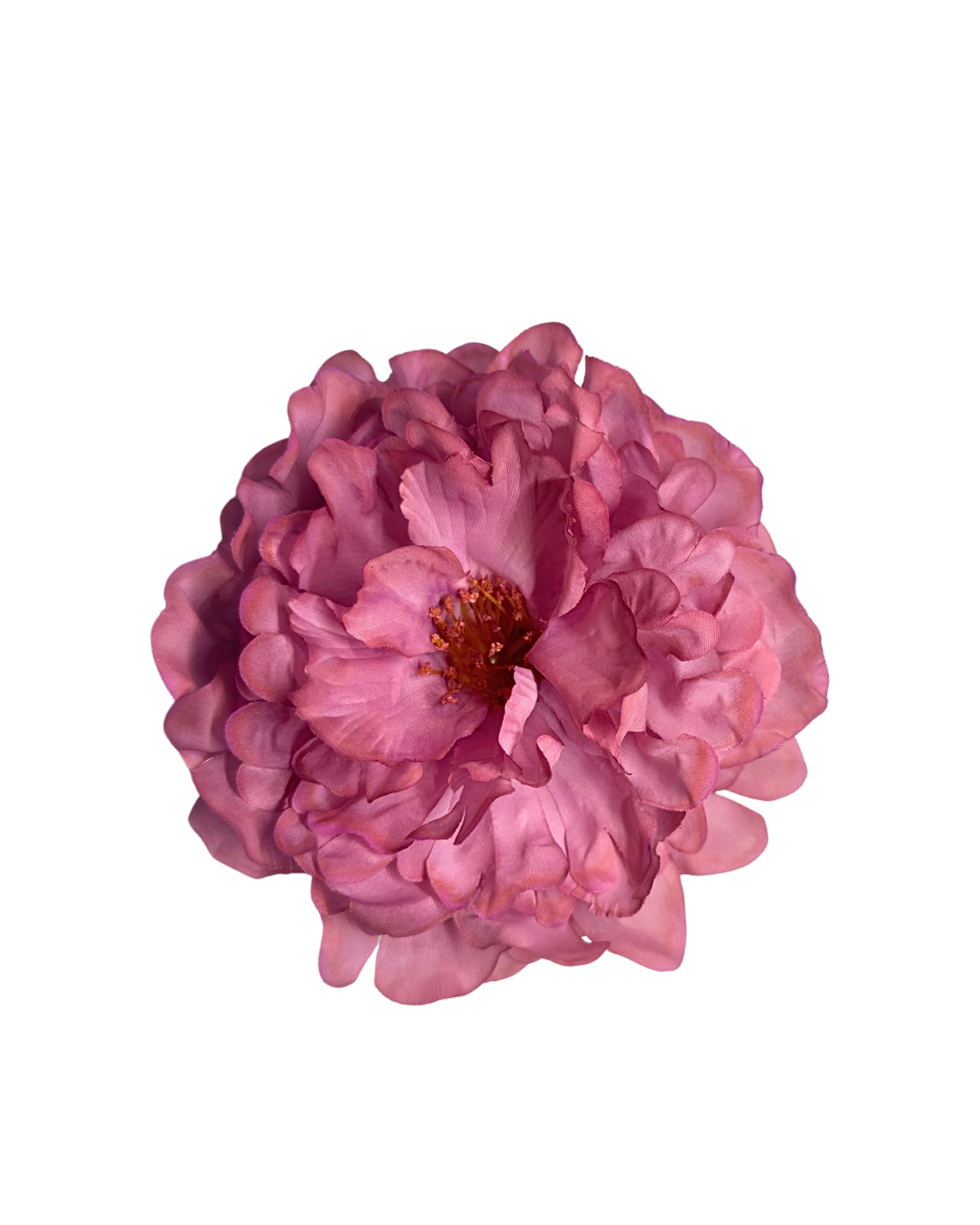 Peonía de Flamenca Teñida a Mano Rosa Empolvado