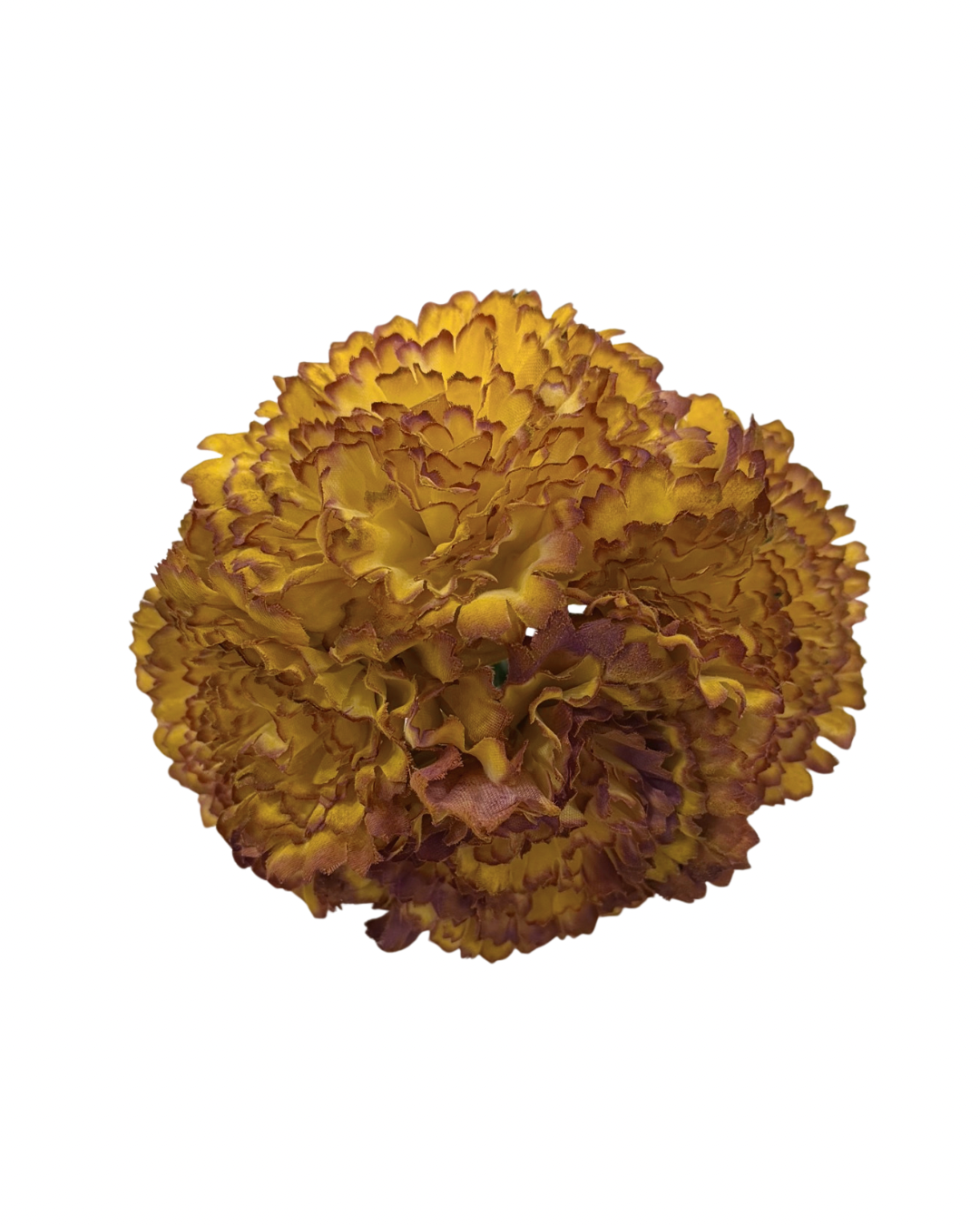 Ramillete de Flamenca Bicolor de Claveles Mostaza y Buganvilla