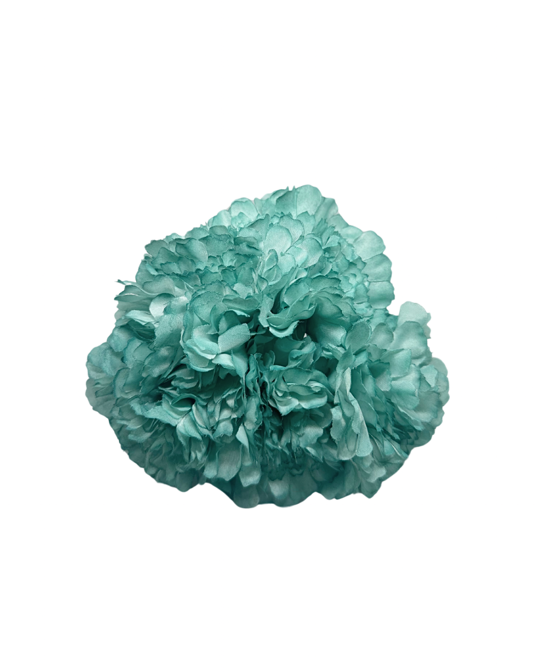 Ramillete de Flamenca Teñido a Mano de Claveles Verde Agua