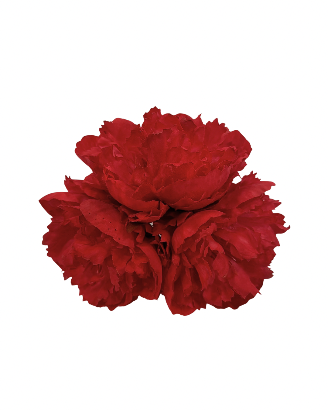 Ramillete de Flamenca Tres Peonías Rojas