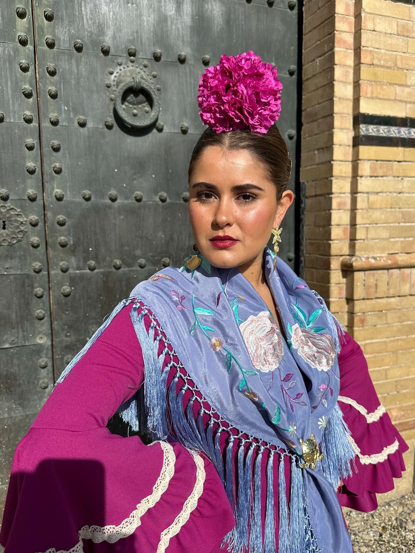 Ramillete de claveles buganvilla