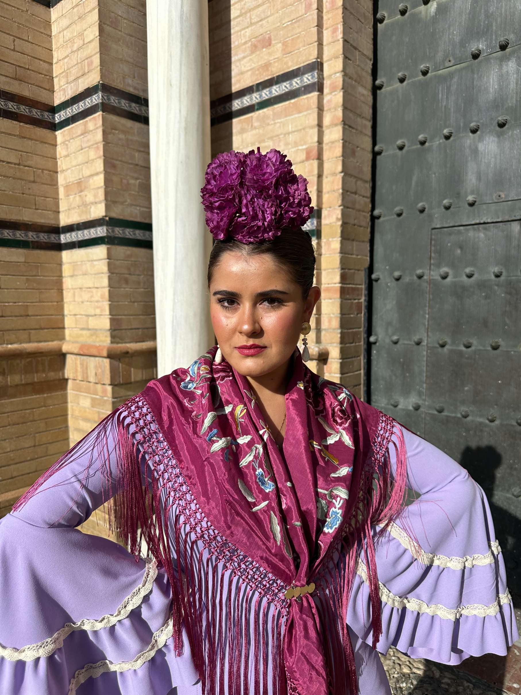 Ramillete de claveles color frambuesa