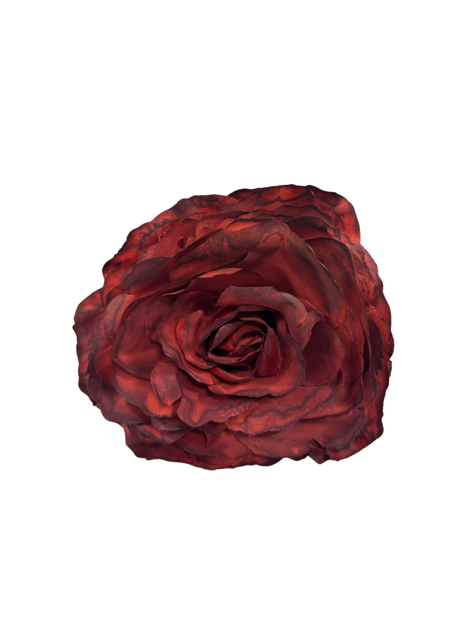 Rosa de Flamenca Teñida a Mano Granate