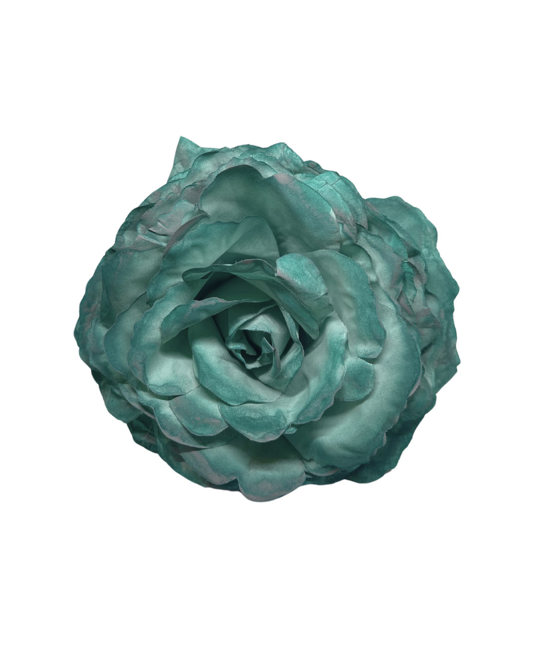 Rosa de Flamenca Teñida a Mano Verde Agua

