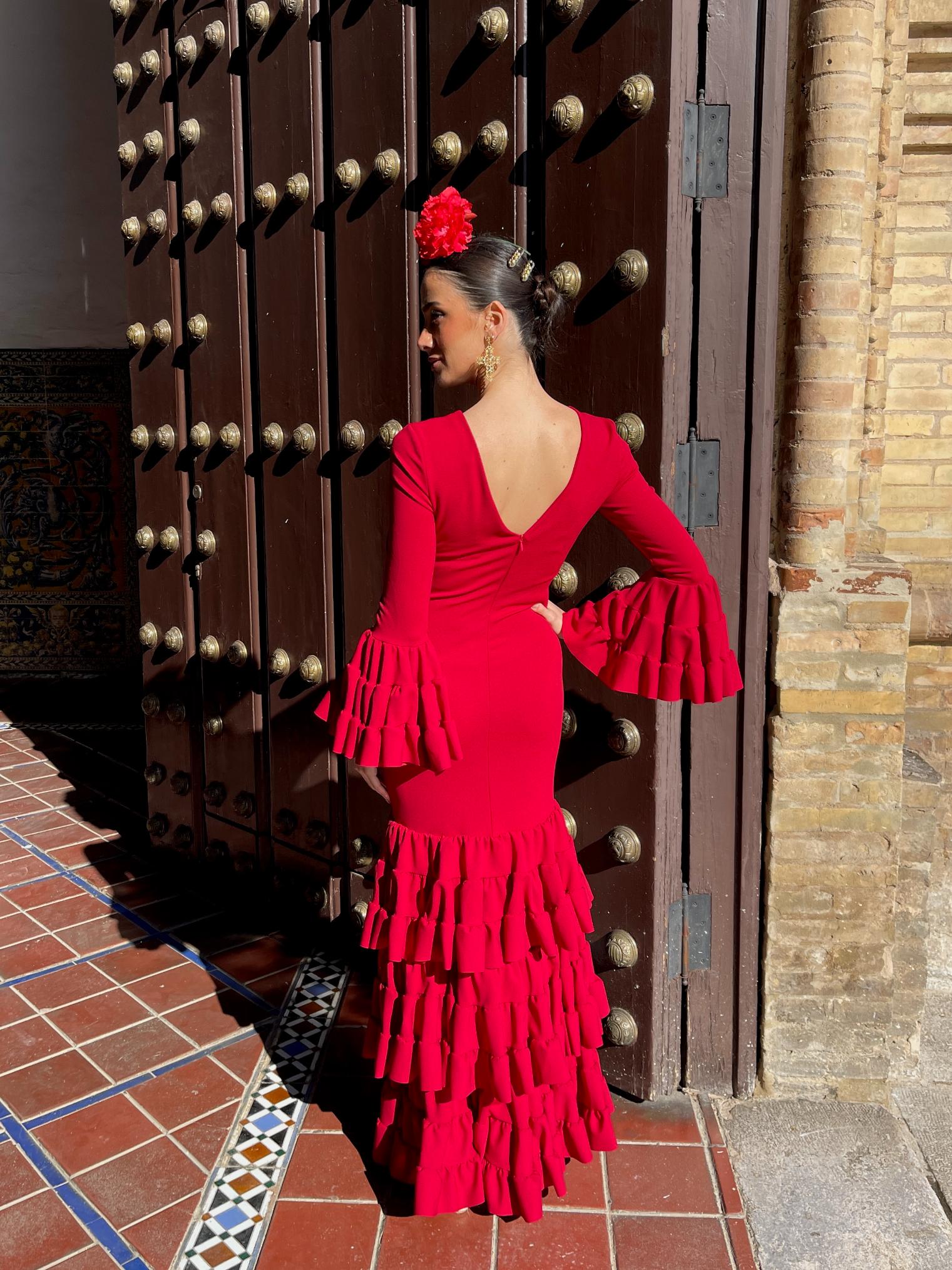 Traje de Flamenca Tres Volantes Canasteros SPECIAL PRICE
