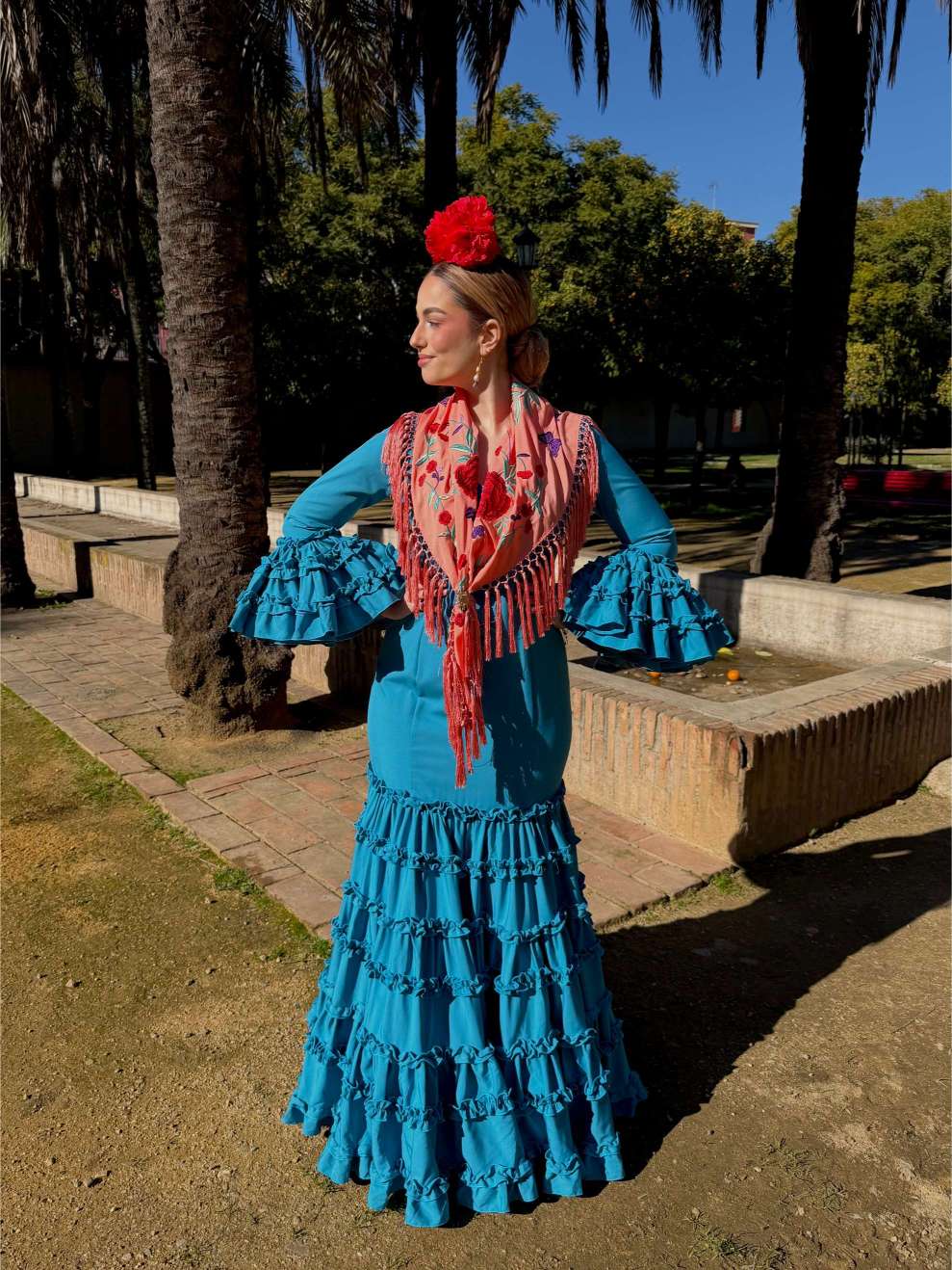 Traje de flamenca canastero KORALTI