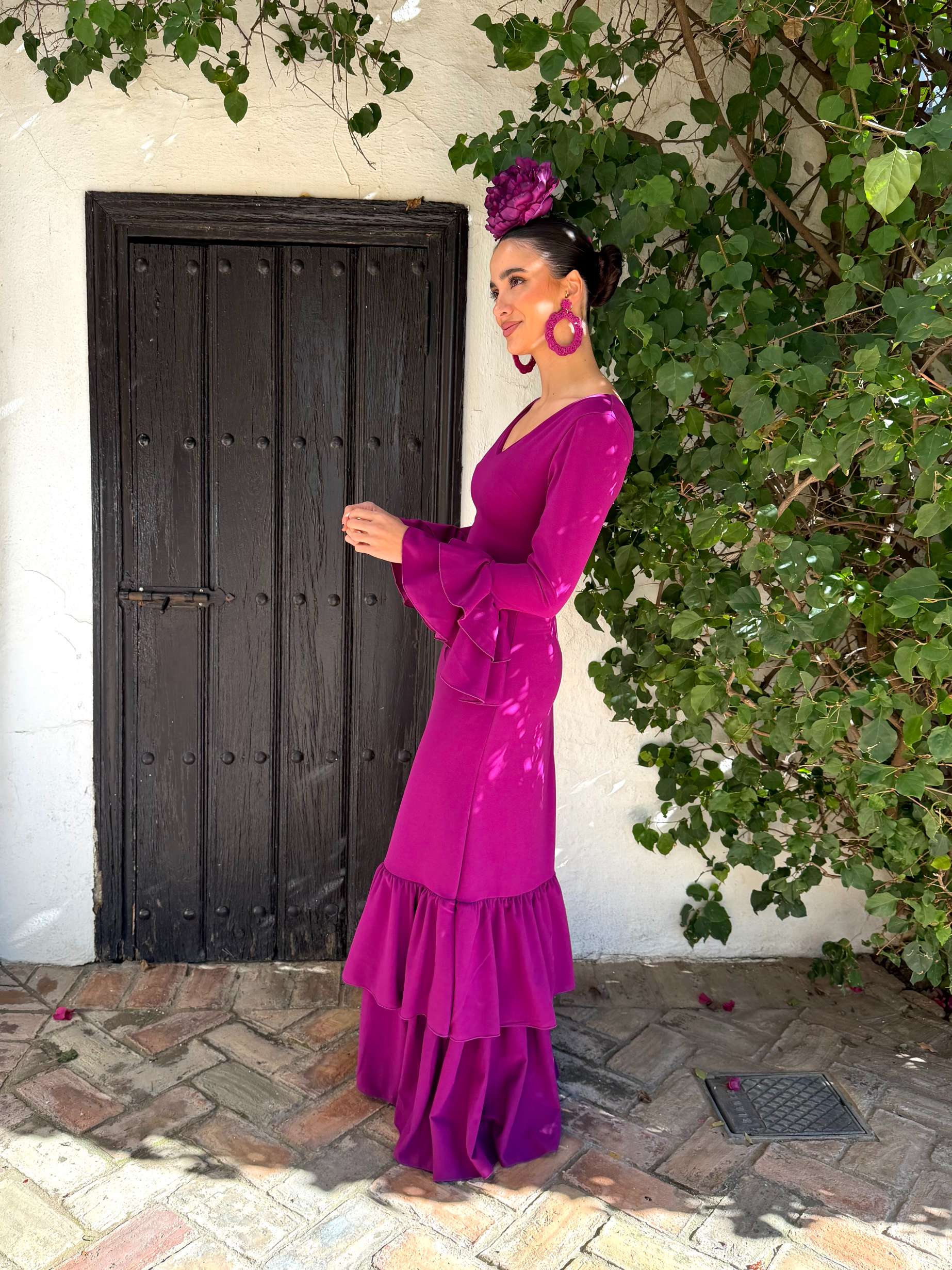 Traje de flamenca económico nejas 