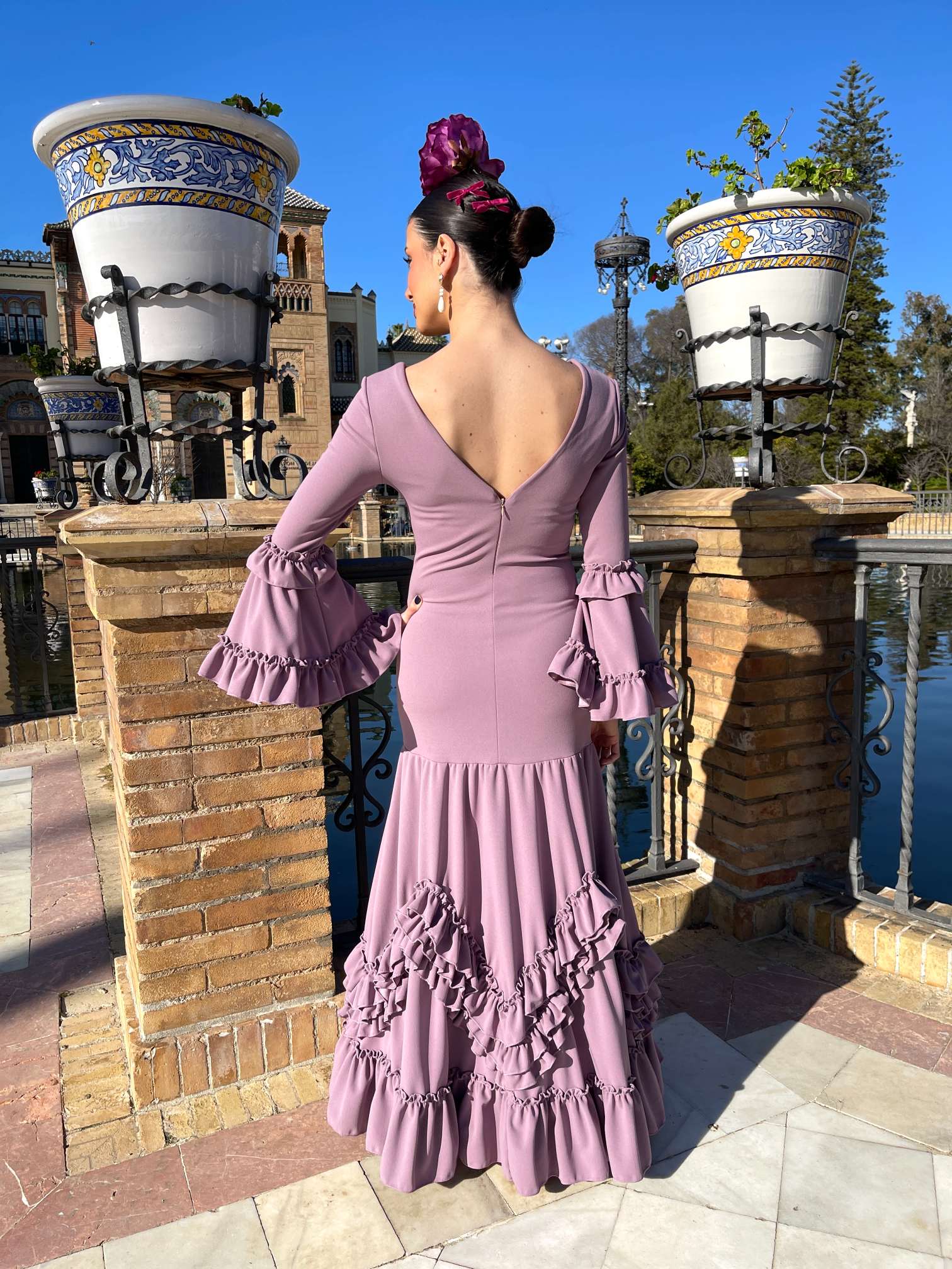 Traje de Flamenca Falda de capa Adorno Garrucha en Pico SPECIAL PRICE