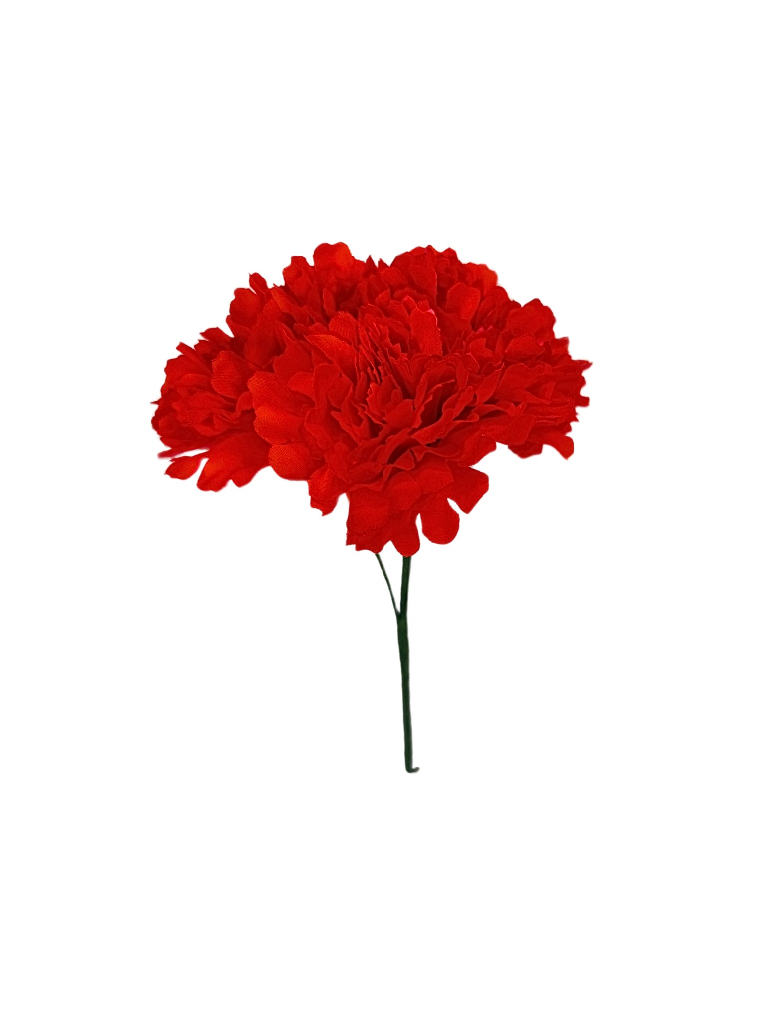 Ramillete de Flamenca Niña Teñido a Mano de Claveles Rojo