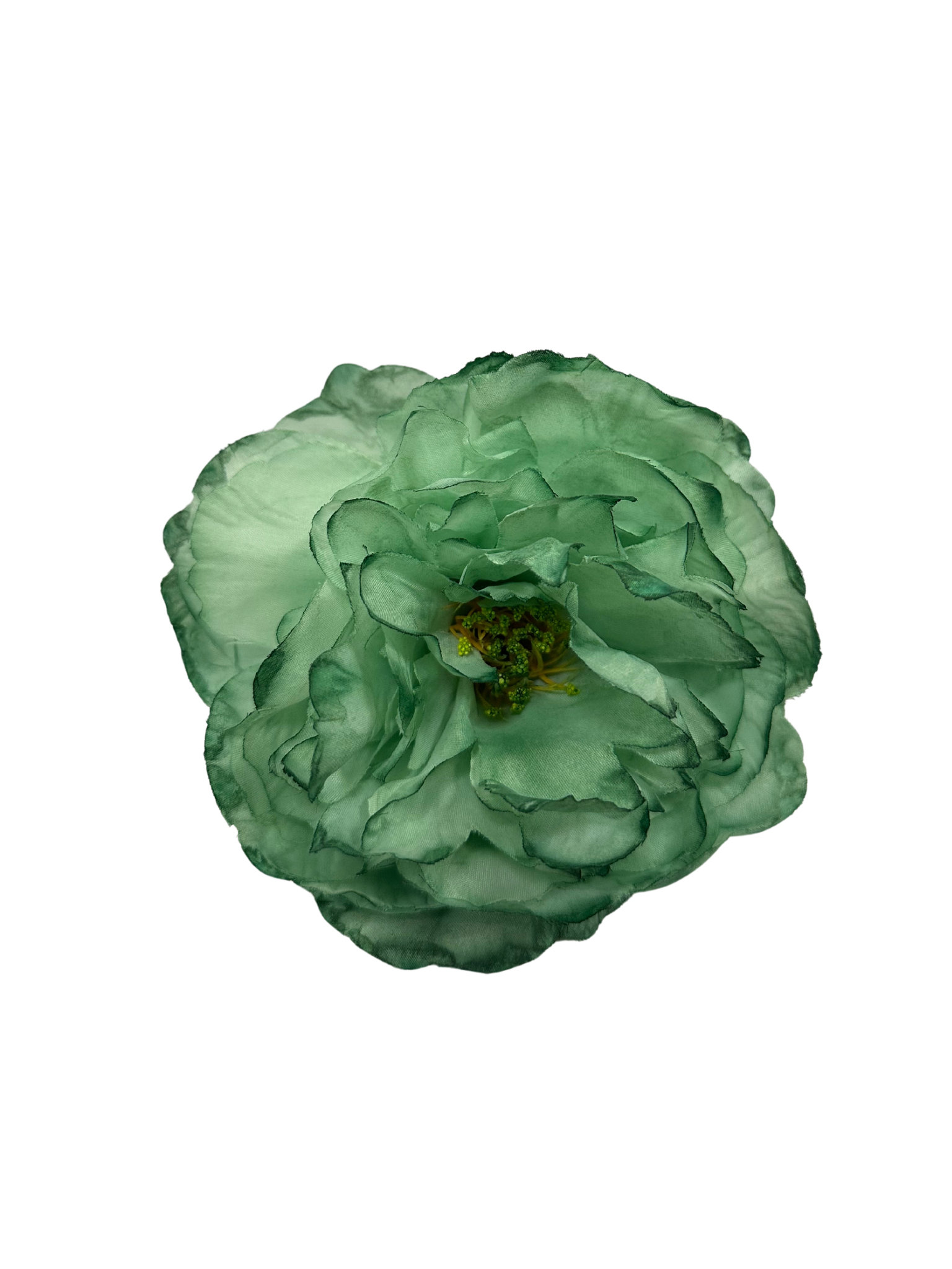 Peonía de Flamenca Niña Teñida a Mano Jabonoso Claro