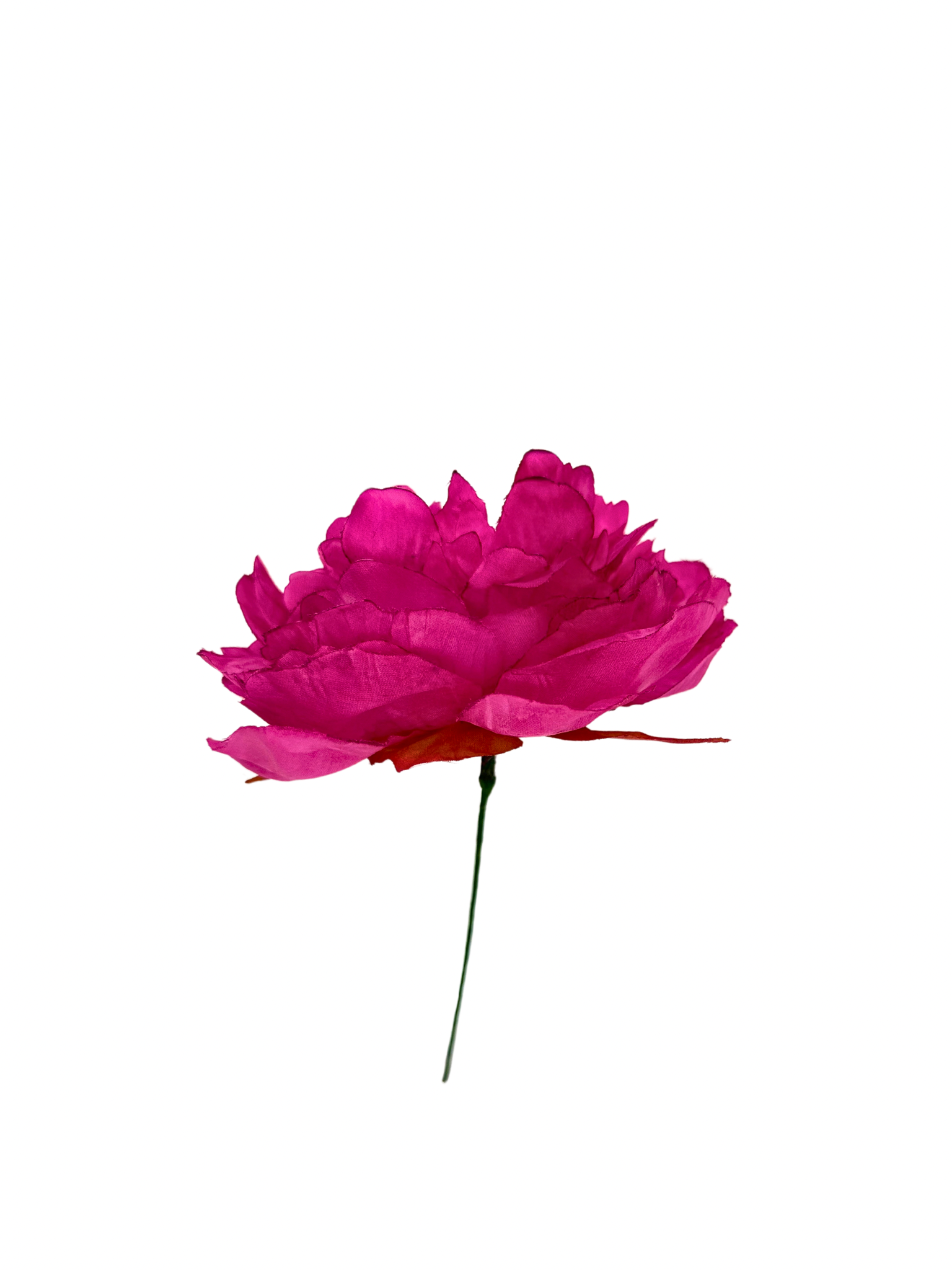 Peonía de Flamenca Niña Teñida a Mano Buganvilla