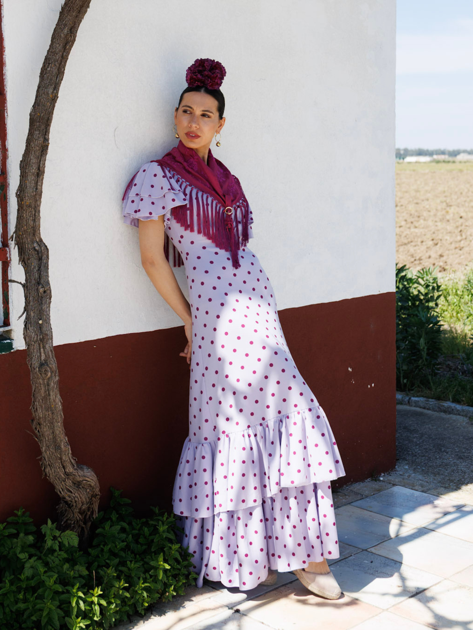 Bata flamenca barata de lunares