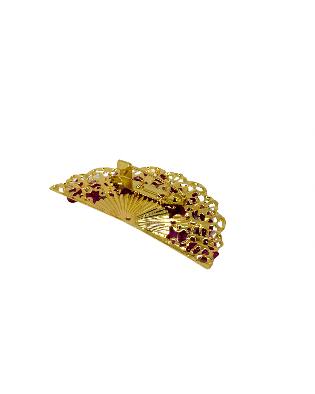 Broche De Flamenca Abanico Buganvilla Grande