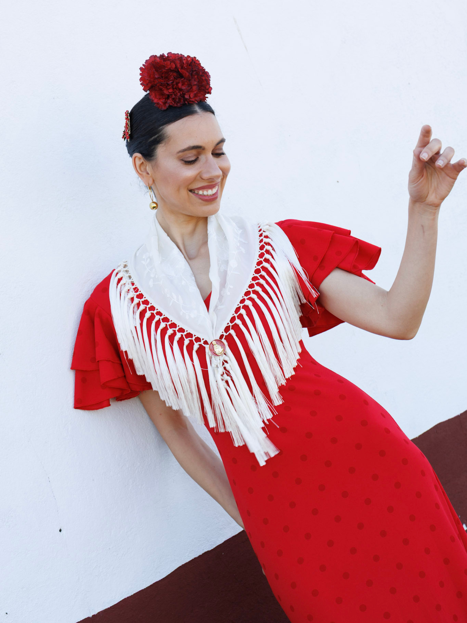 Bata flamenca lunares para romerías