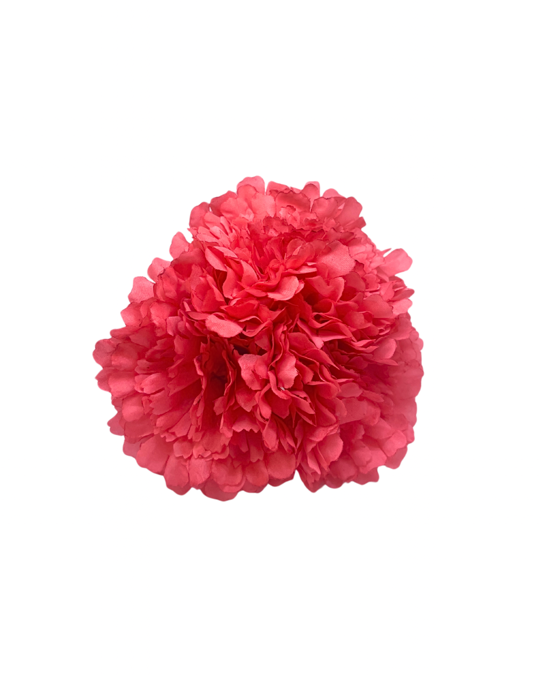ramillete de flamenca color coral empolvado