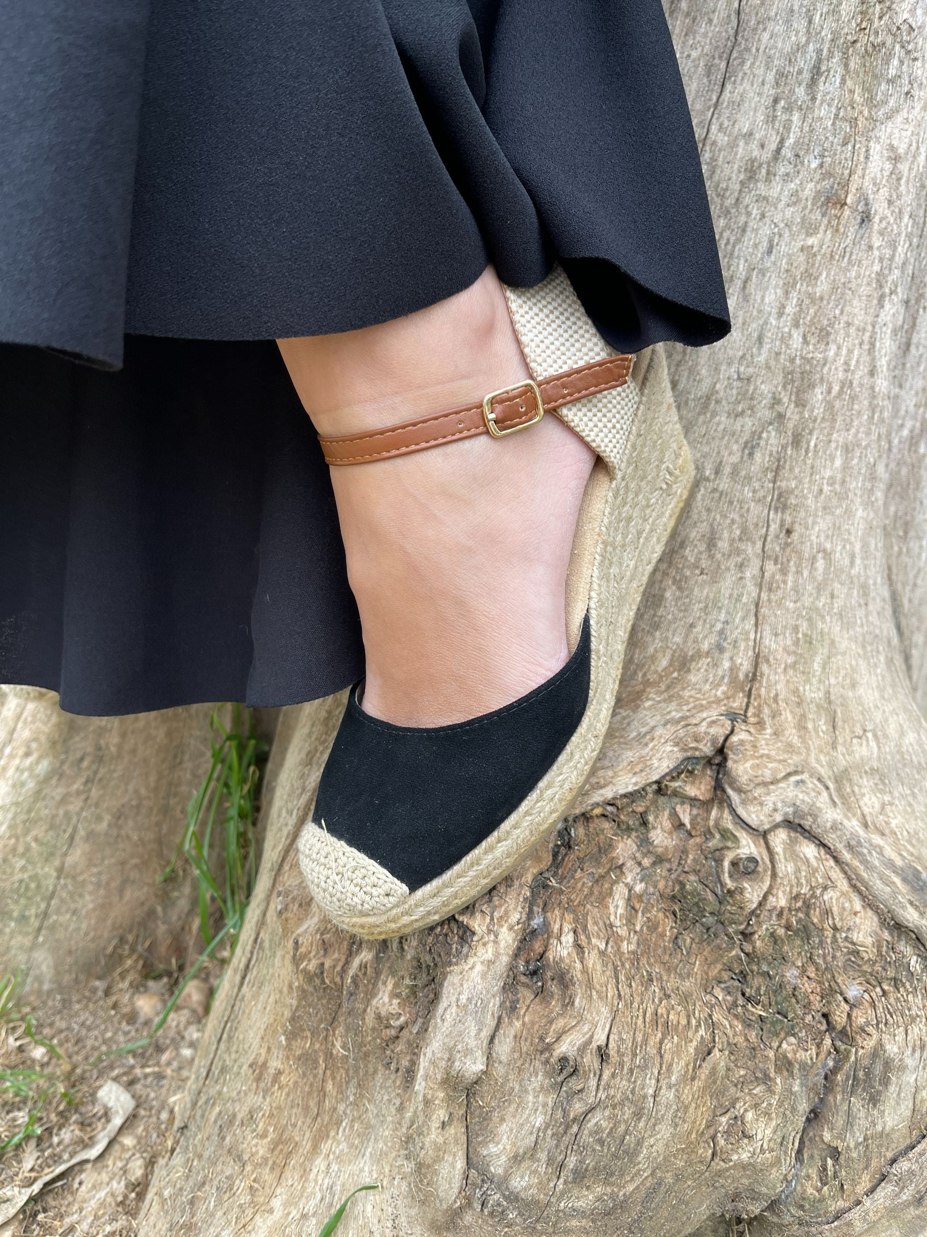 Cuñas Esparto Antelina Flamenca Negra